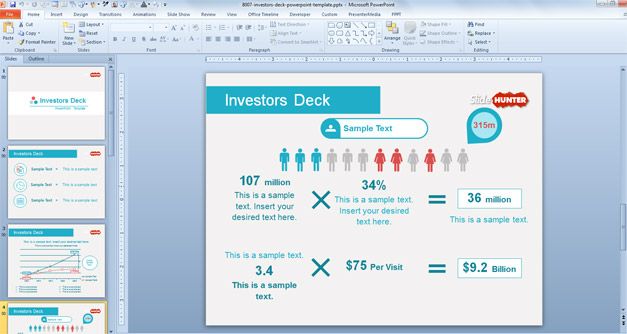 Free Investors Deck Powerpoint Template Free Powerpoint Templates Slidehunter Com