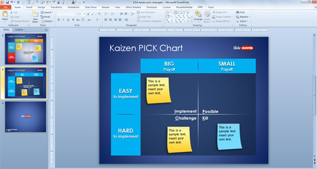 Pick Chart Template Powerpoint