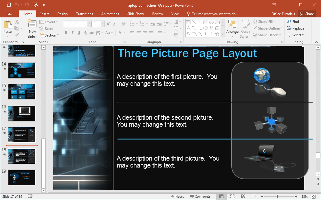 Animated Network Security Template For Powerpoint