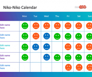 Niko-Niko Calendar PowerPoint Template