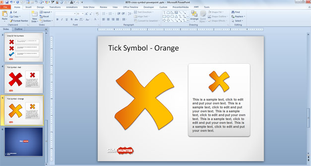 Cross Symbol picture for PowerPoint
