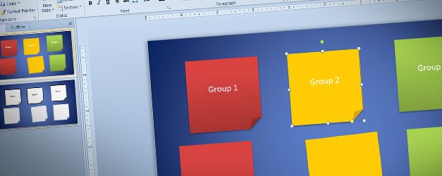 How to create sticky notes in powerpoint 2010