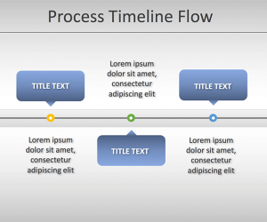 Simple Process Timeline Chart Template for PowerPoint