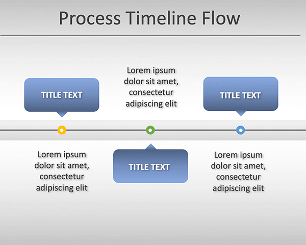 Free Simple Process Timeline Chart Template for PowerPoint