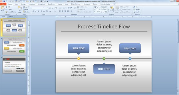 Process Flow Chart Template Powerpoint Free Download