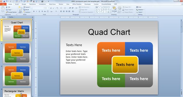 Free Quad Chart Template