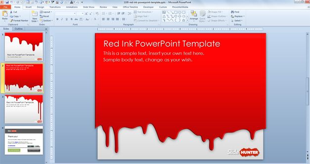 Powerpoint 2010 Template Free Download from slidehunter.com