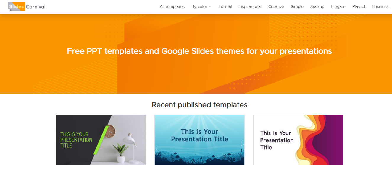 Slides Carnival: Free Google Slides and PowerPoint Templates