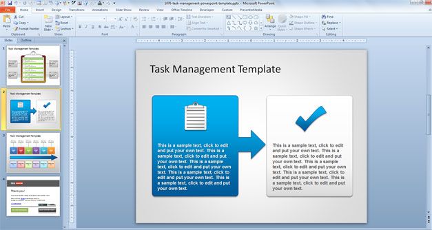 task management powerpoint template