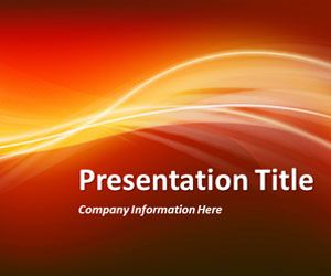 Abstract Curves 6 PowerPoint Template