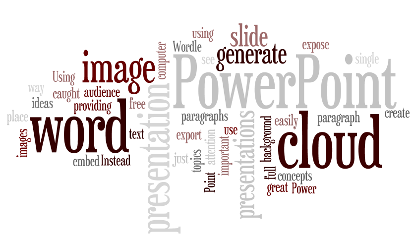 Word Cloud in PowerPoint Presentation Background ...